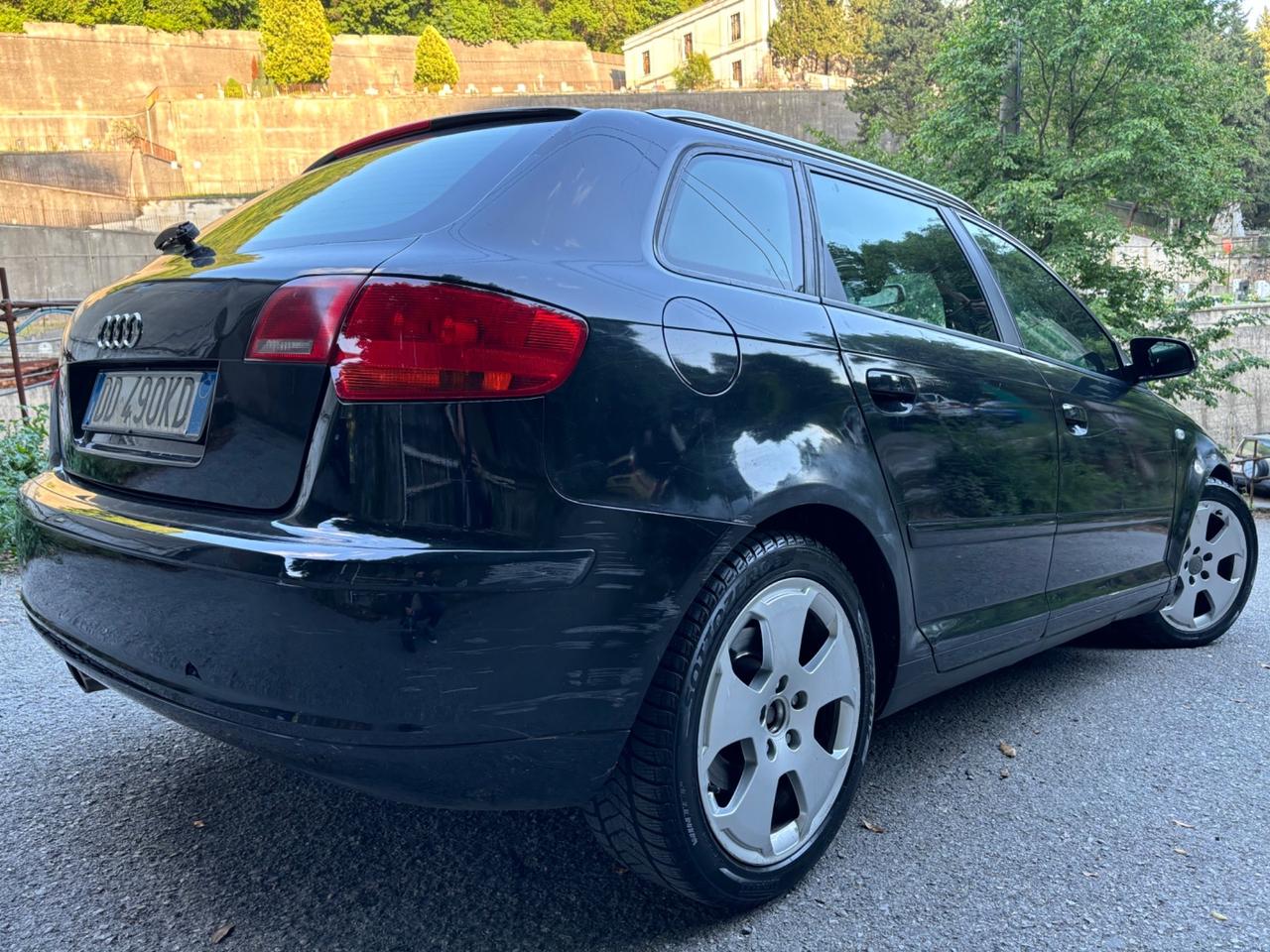 Audi A3 SPB 2.0 TDI 170 CV F.AP. quattro Attraction pelle rossa