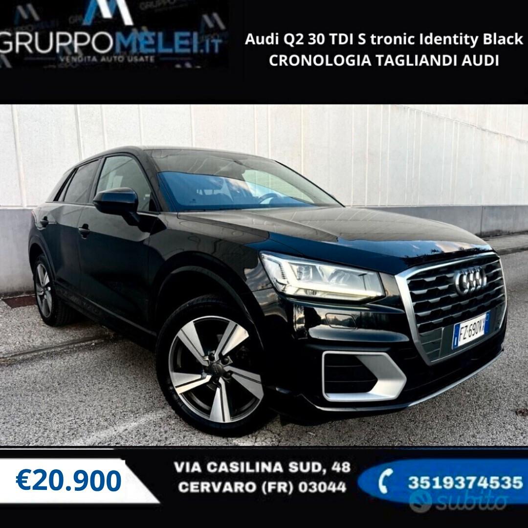 Audi Q2 1.6 TDI S tronic Identity Black CRONOLOGIA TAGLIANDI AUDI