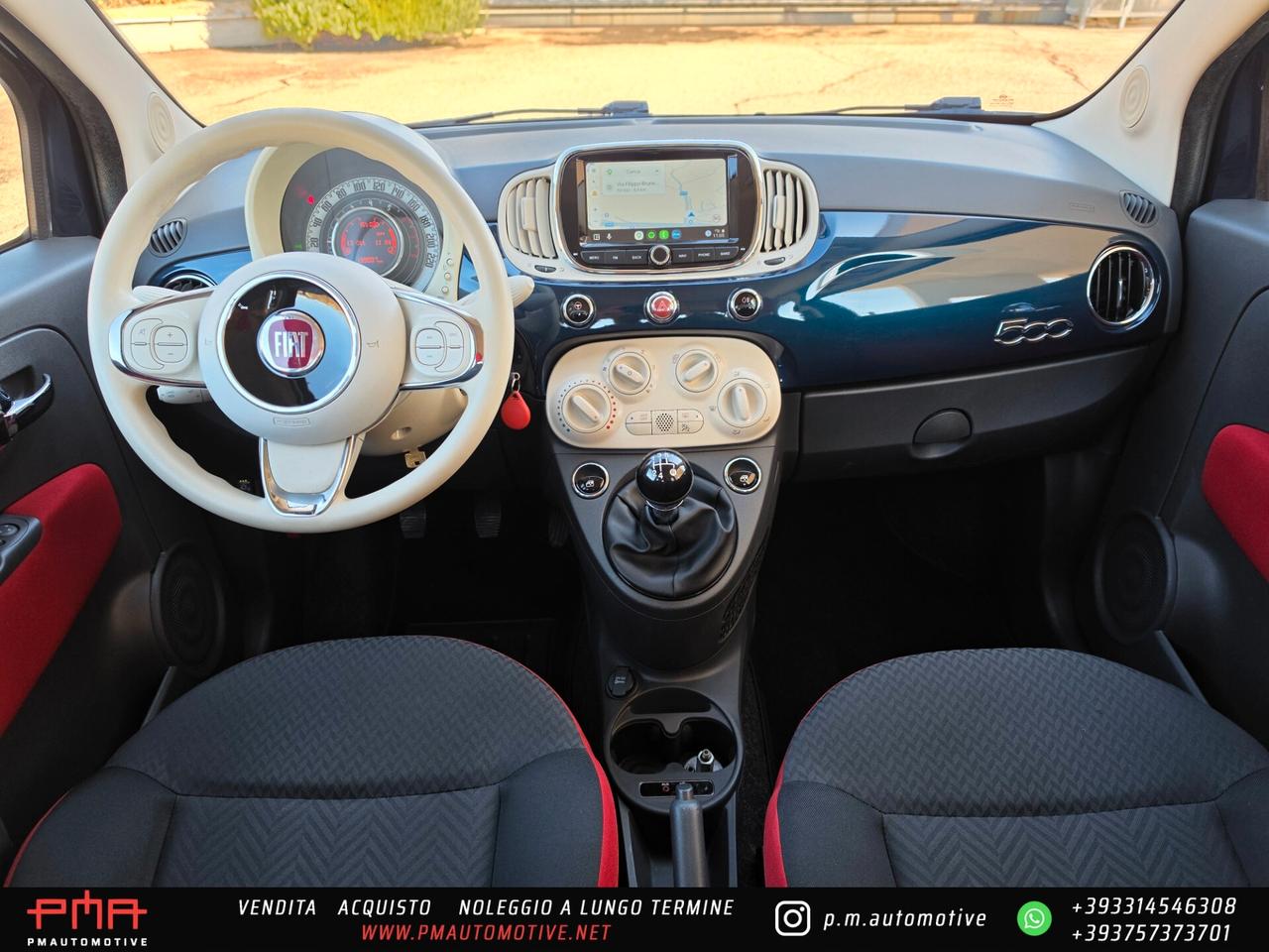 Fiat 500 1.2 Pop 69cv GPL carplay android auto
