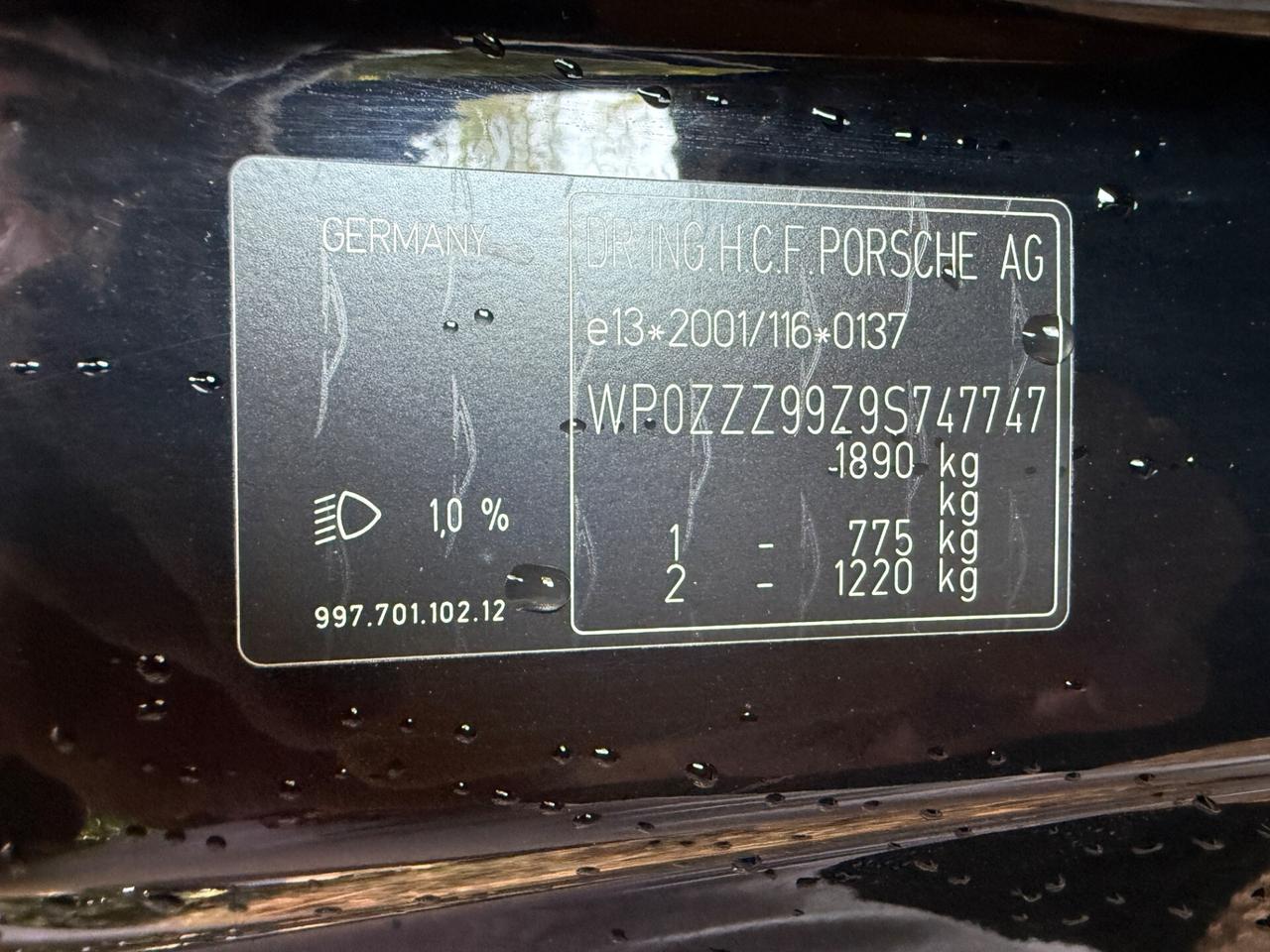 Porsche 911 Carrera 2 3,8 Cabriolet MK2 - LEGGERE