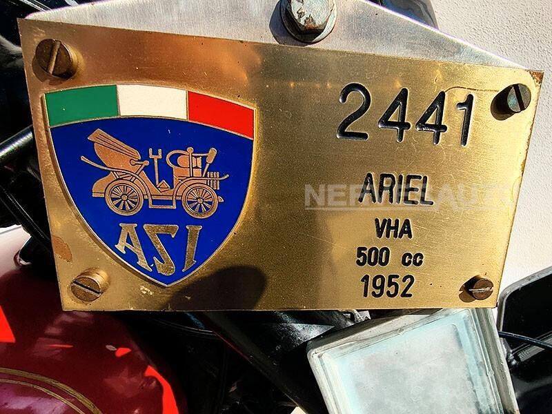 Ariel VHA 500 – Targa Oro ASI – FIVA – Conservata Originale – 1952
