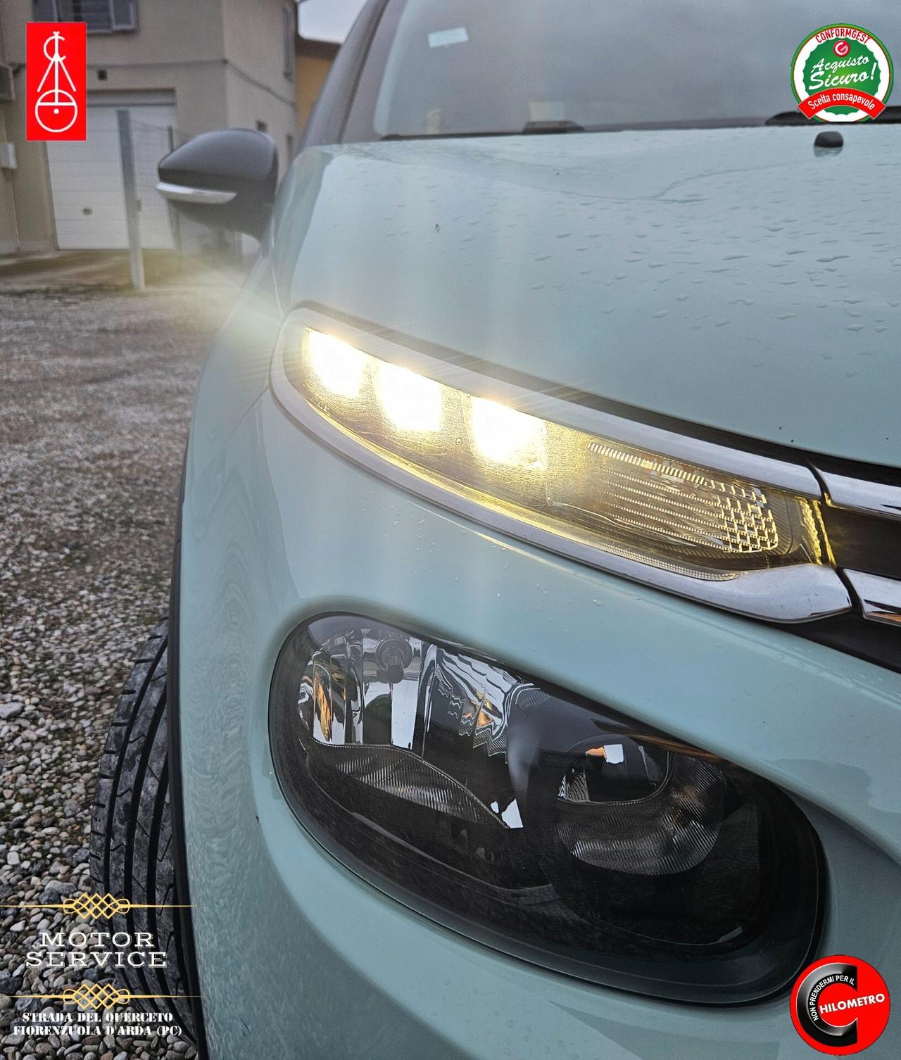 Citroen C3 VERDE TIFFANY 1.2 BENZ DA 89€ MESE