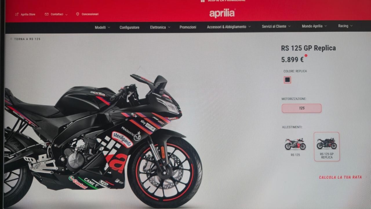 Aprilia RS 125 ABS EURO 5 +