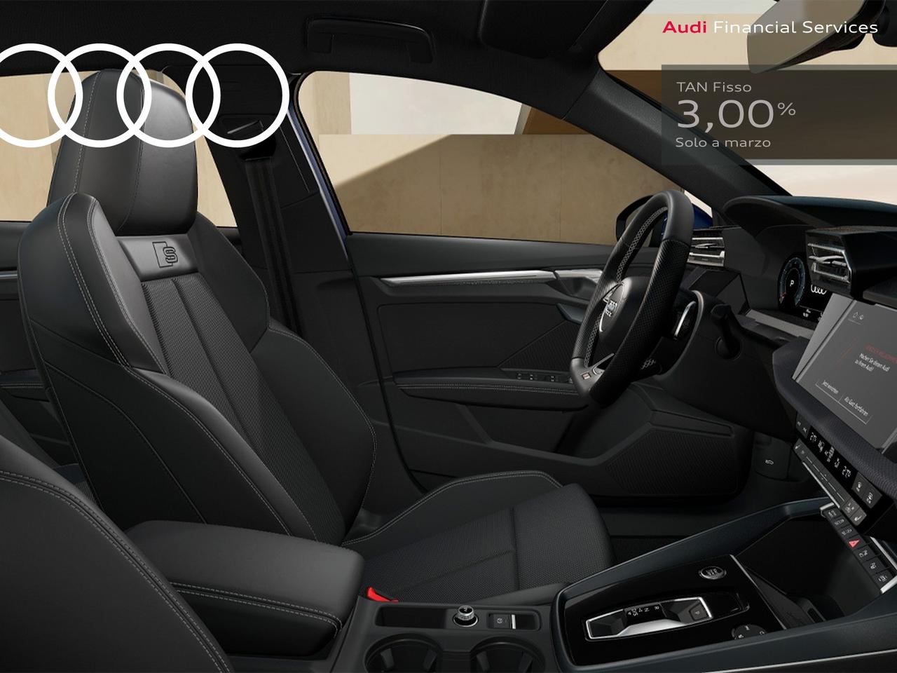 Audi A3 sportback 1.5 tfsi mhev s line edition 150cv s-tronic