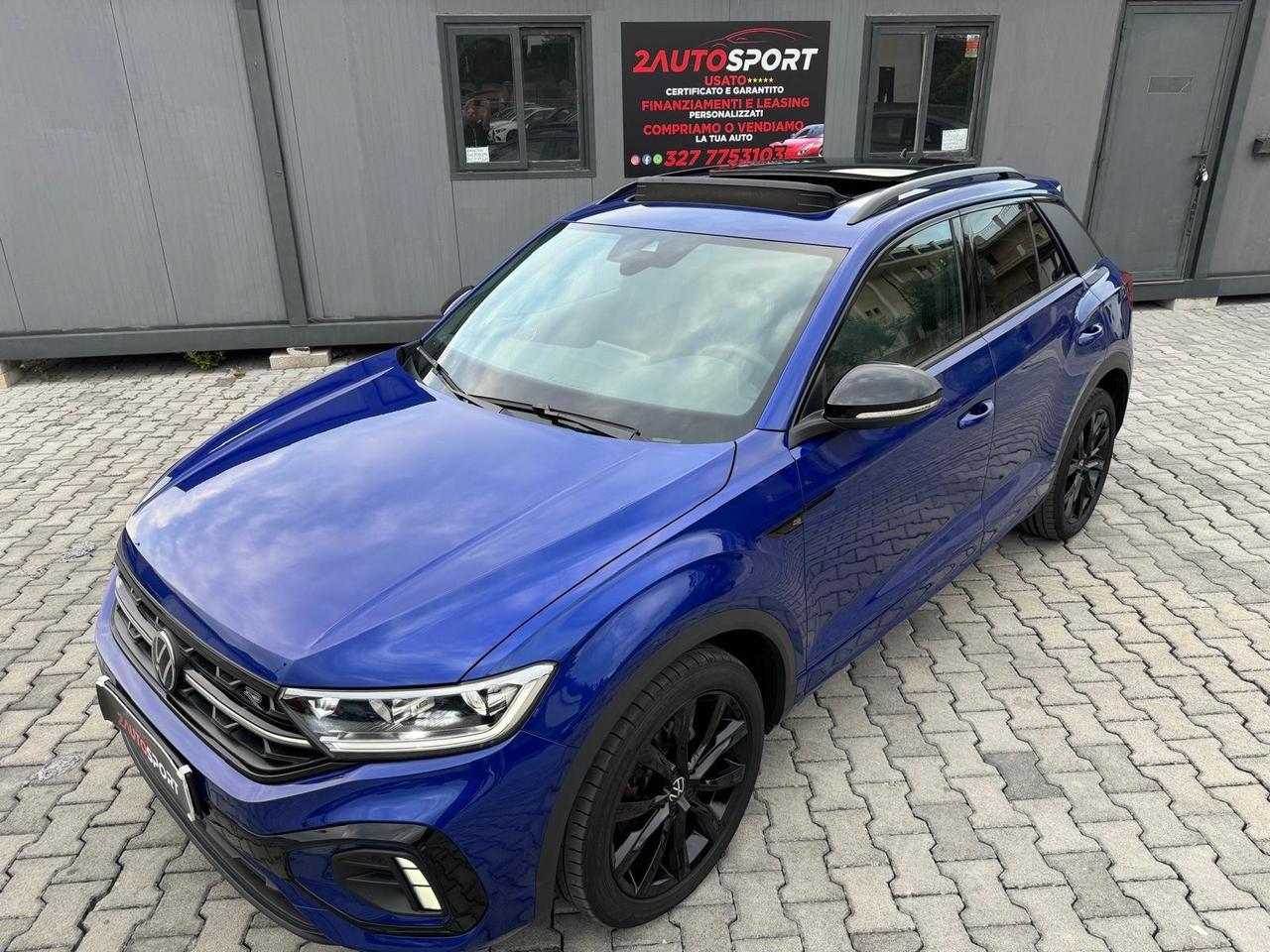 Volkswagen T-Roc 2.0 R LINE TETTO PELLE FULL LED GANCIO TRAINO UNICOPROPRIETARIO TAGLIANDI CASA MADRE VOLKSWAGEN 2023