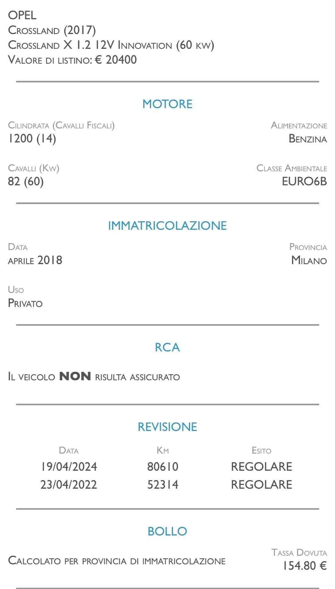 Opel Crossland X 1.2 12V Innovation - UNICO PROPRIETARIO