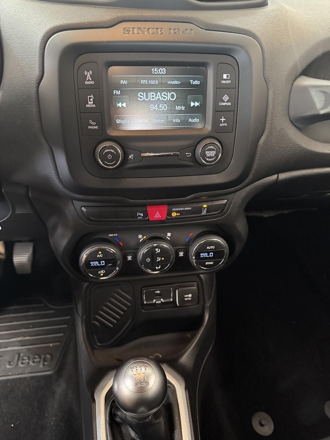 JEPP RENEGATE 1.6 Mtj 120 cv. NAVIG.