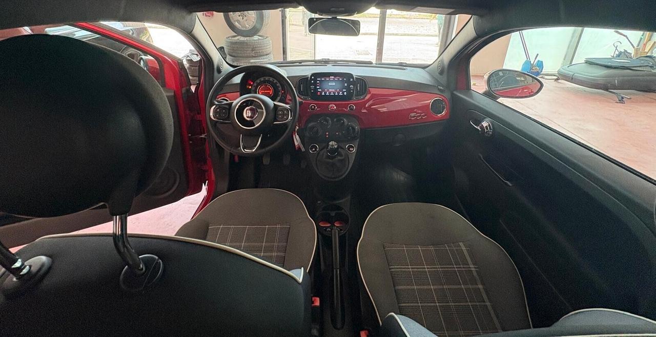 FIAT 500 HYBRID 1000 CV 70 Km 48.008 X NEOPATENTATI garanzia 12 mesi
