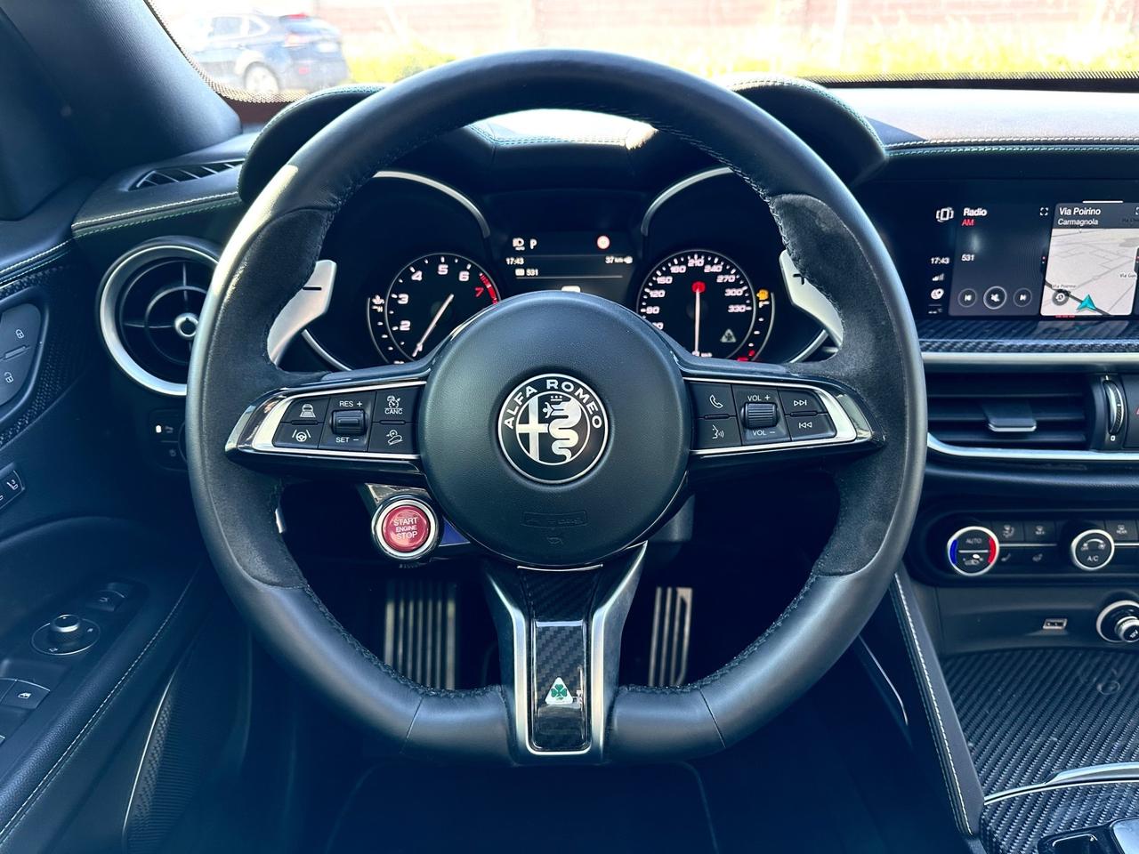 Alfa Romeo Stelvio 2.9 Bi-Turbo V6 510 CV AT8 QUADRIFOGLIO VERDE TETTO + AKRAPOVIC