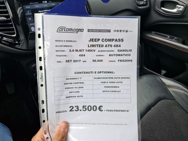 Jeep Compass II 2017 2.0 mjt Opening Edition 4wd 140cv auto