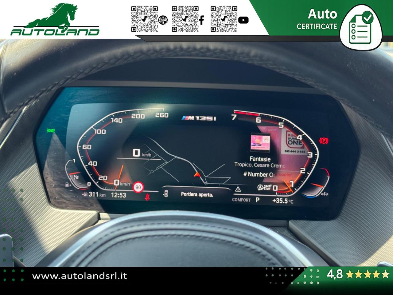 BMW 135 M 135i xdrive auto UNIPRO' UFFICIALE