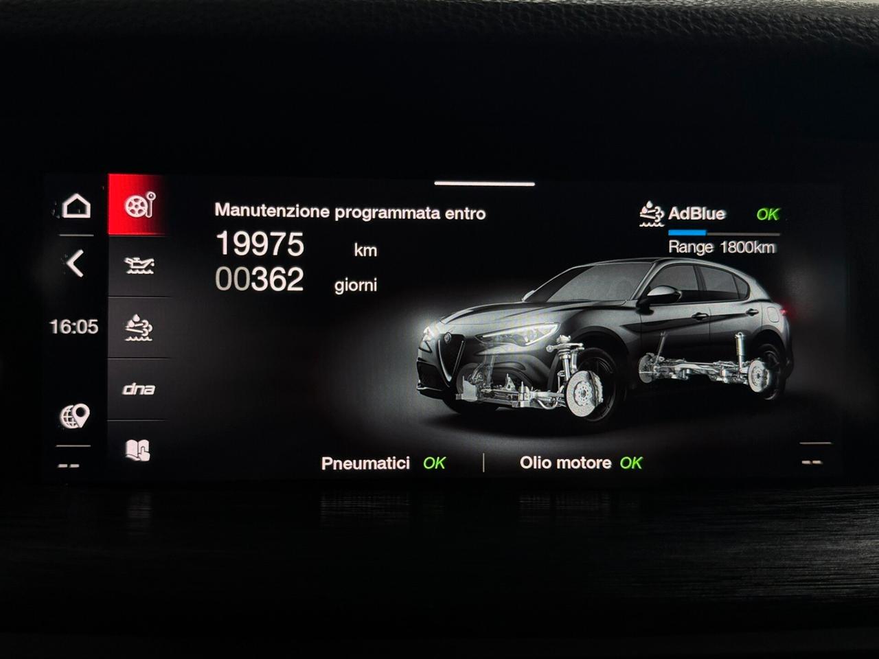 Alfa Romeo Stelvio 2.2 TD 190 CV EXECUTIVE 19" TAGLIANDATA