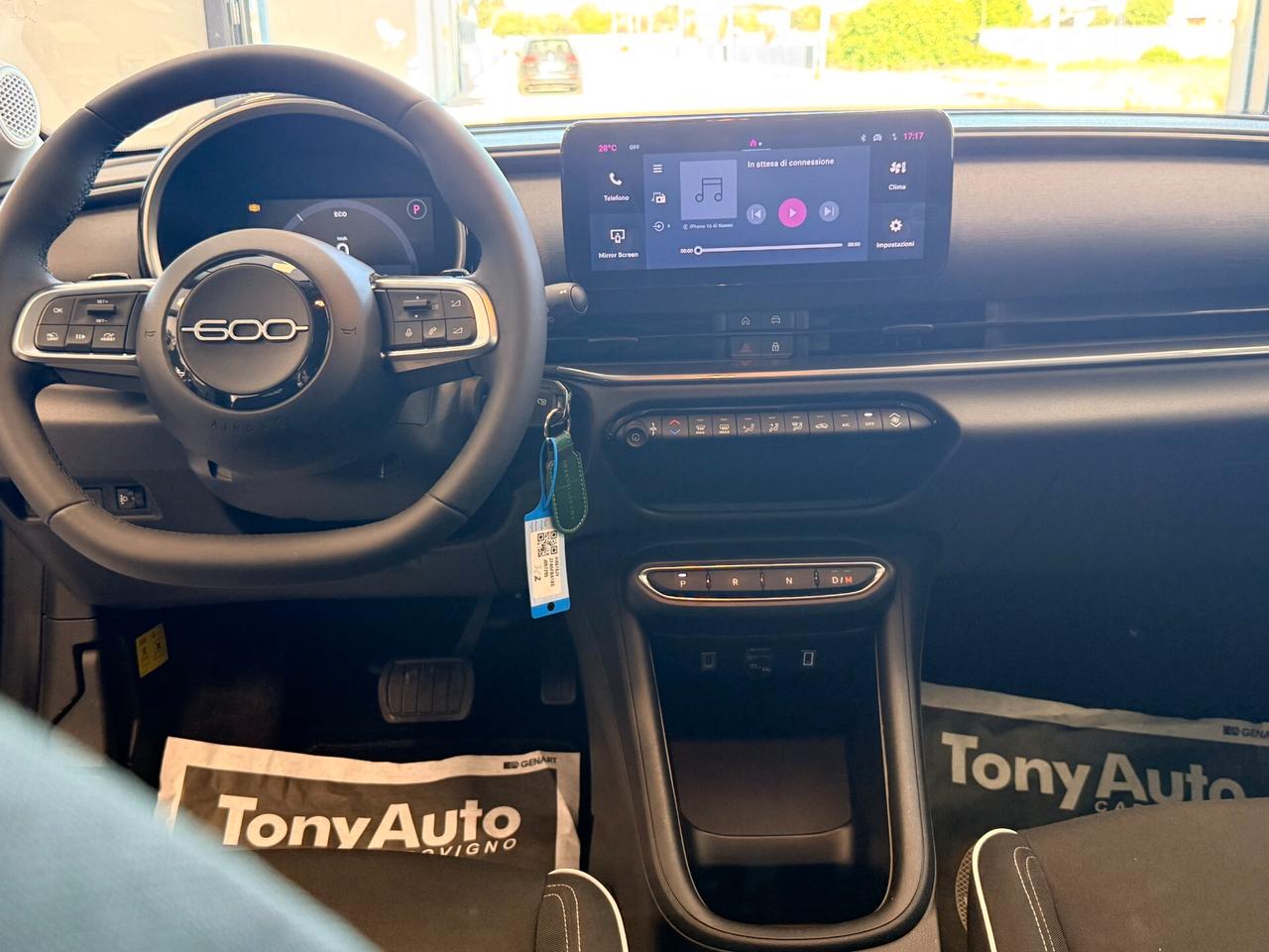 Fiat 600 1.2 hybrid La Prima II 110cv automatica APPLE CARPLAY,VIRTUAL COCKPIT,SENSORI PARCHEGGIO,GARANZIA UF