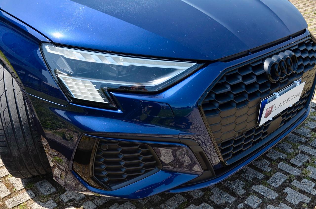 AUDI A3 SPORTBACK 2.0 TDI S-LINE INT+EXT 116cv S-TRONIC, UFF ITALIANA, EURO 6D, MATRIX, RETROCAMERA, PERMUTE