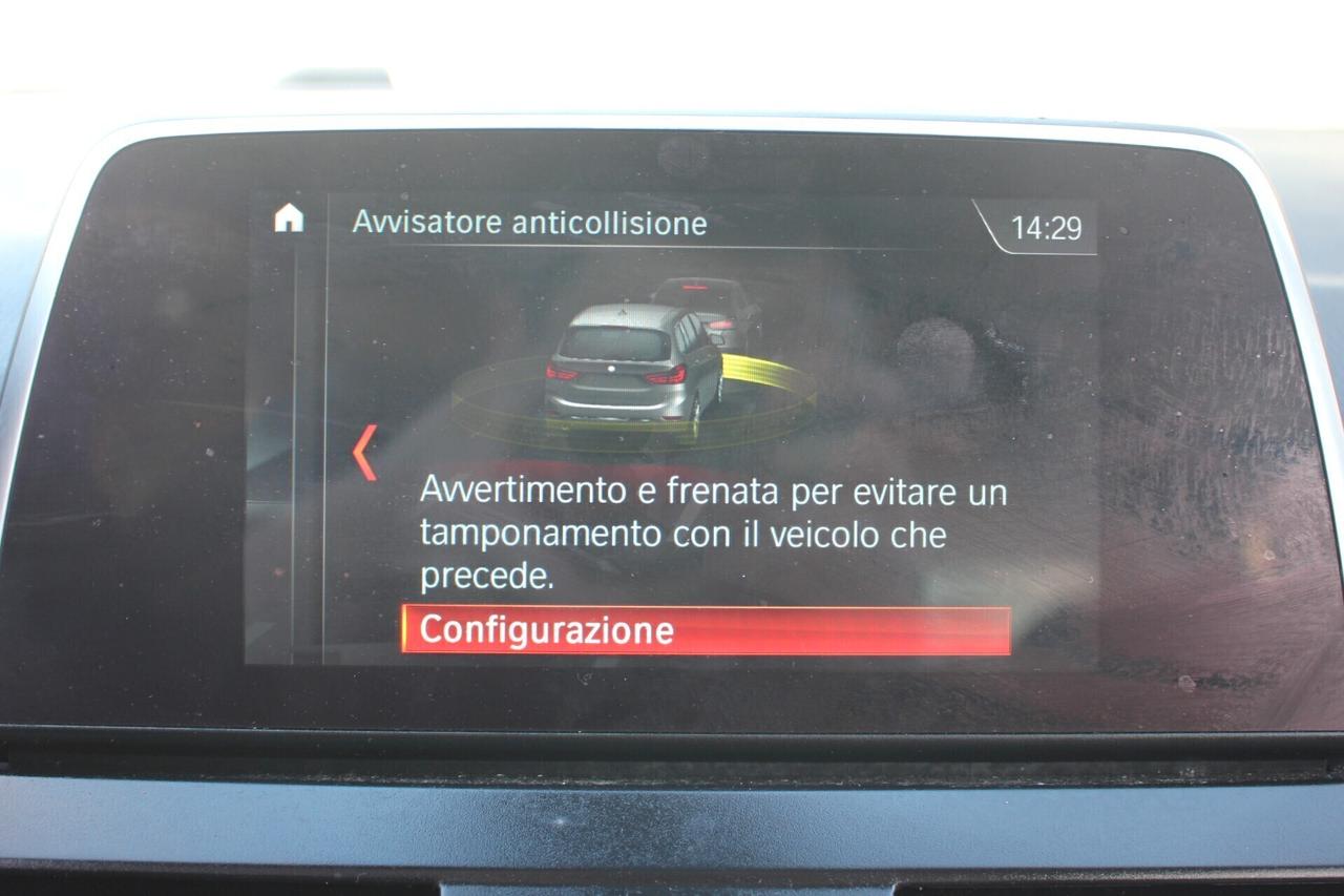 BMW 218d 7posti UNIPRO' *PREZZO VERO*automatica luxury CRONO TAGLIANDI