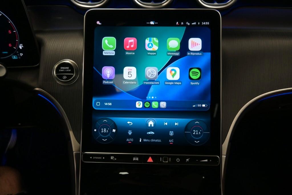 MERCEDES-BENZ GLC 200D 4MATIC MILD HYBRID 163CV AUTOMATIC AMG LINE ADVANTACED PLUS ( DISTRONIC - TELECAMERA 360 - PARK ASSIST - NAVI PREMIUM - MIRROR - AMBIENT LIGHTS - TETTO APRIBILE - FARI LED - CERCHI 20 )