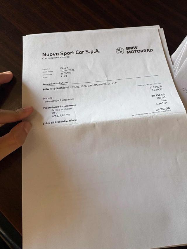 BMW R 1300 GS TROPHY AUT. da immatricolare