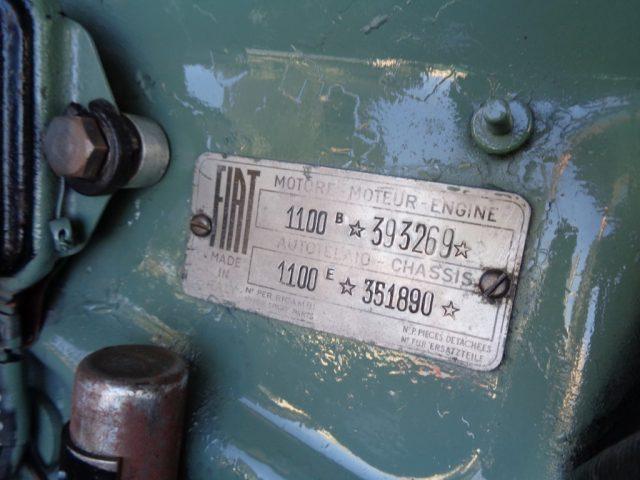 FIAT 1100 E *ISCRITTA ASI E REGISTRO FIAT ITALIANO*