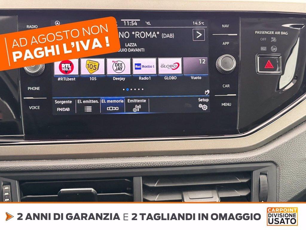 VOLKSWAGEN Polo 5p 1.0 evo comfortline 80cv del 2020