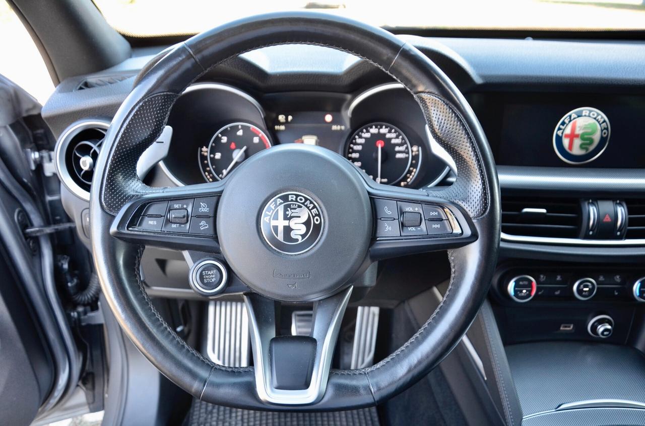 ALFA ROMEO STELVIO 2.2 T VELOCE Q4 210cv AUTO, EURO 6D, SERVICE CON FATTURE, XENO, RETROCAMERA, PELLE, PERMUTE