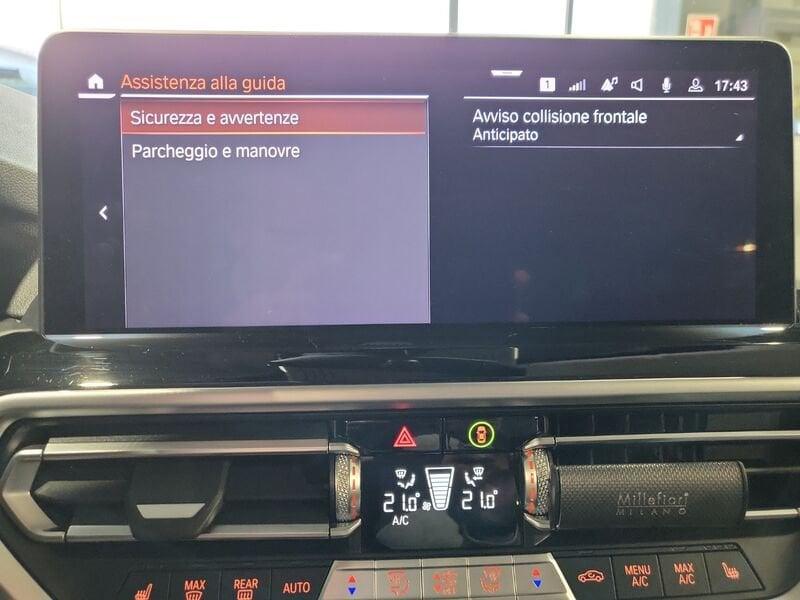 BMW X3 xDrive 20d 190cv Automatica MH48V con Gancio Traino