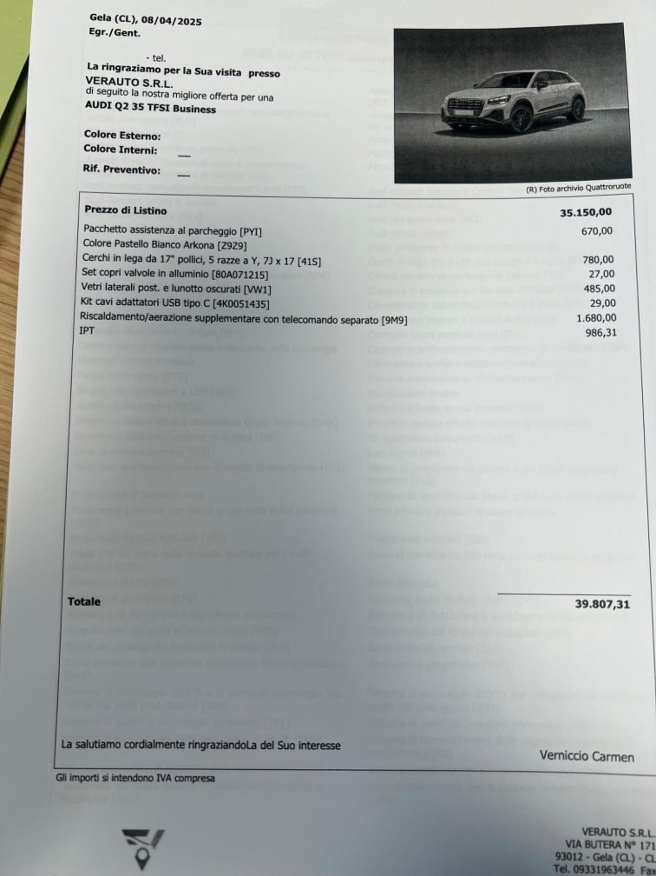 Audi Q2 35 TFSI S tronic Business