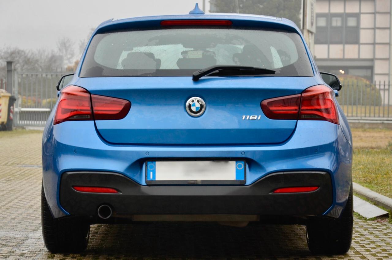BMW 118i MSPORT 136cv, SERVICE BMW, EURO 6D, FULL LED, SEDILI RISCALDATI, 18", PERMUTE