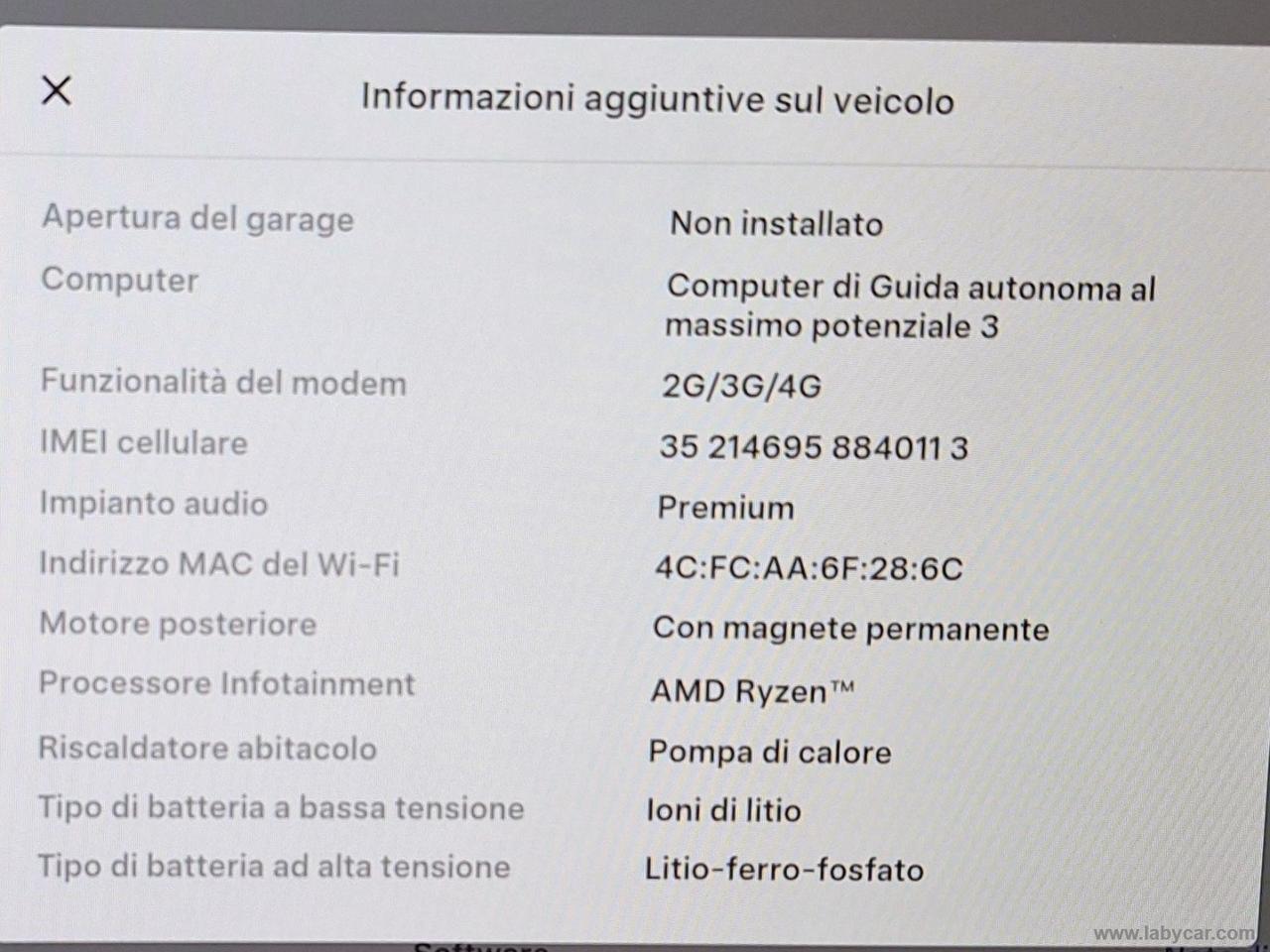 TESLA Model Y STANDARD RANGE RWD TETTO