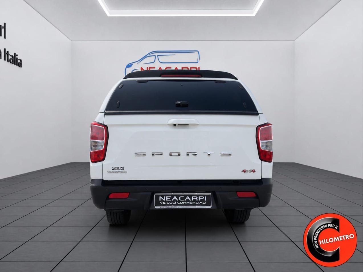 SsangYong Rexton SPORTS XL 2.2 DOUBLE CABINA 4X4 COVER APRIBILE-RETROCAMERA