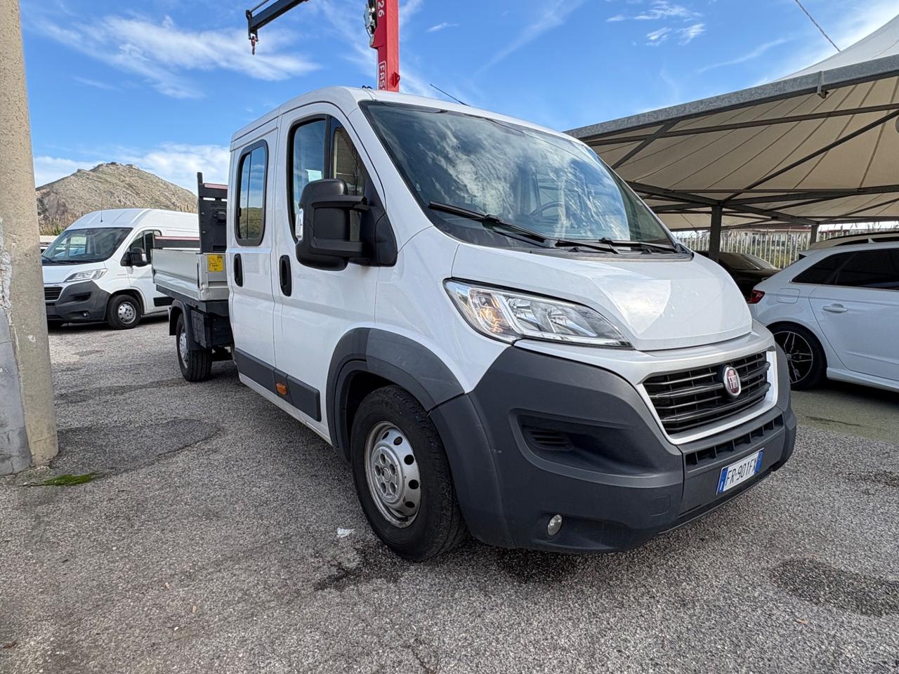 Fiat ducato doppia cabina 7 posti gru fassi