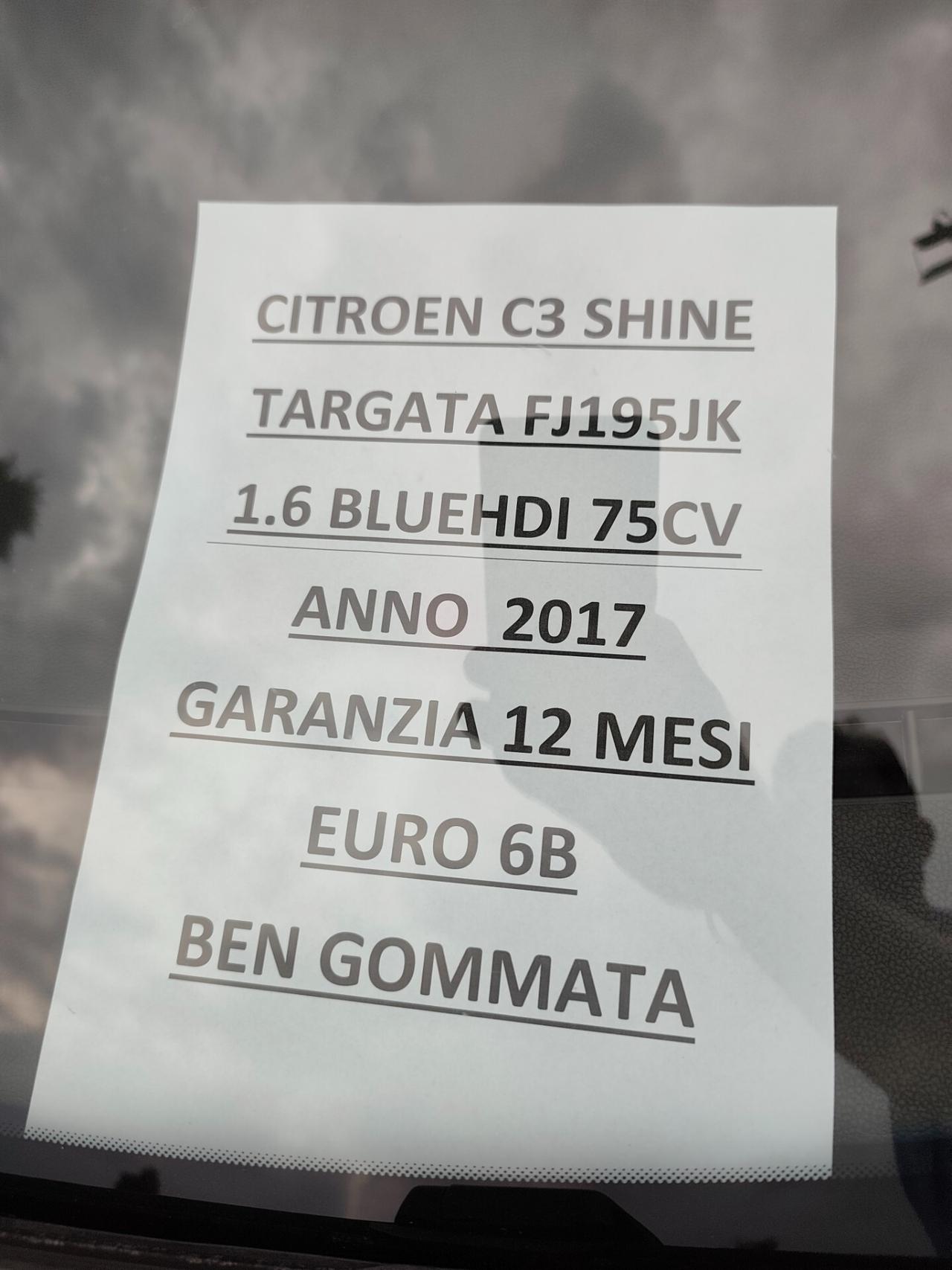 Citroen C3 1.6 BlueHDi 75cv Shine
