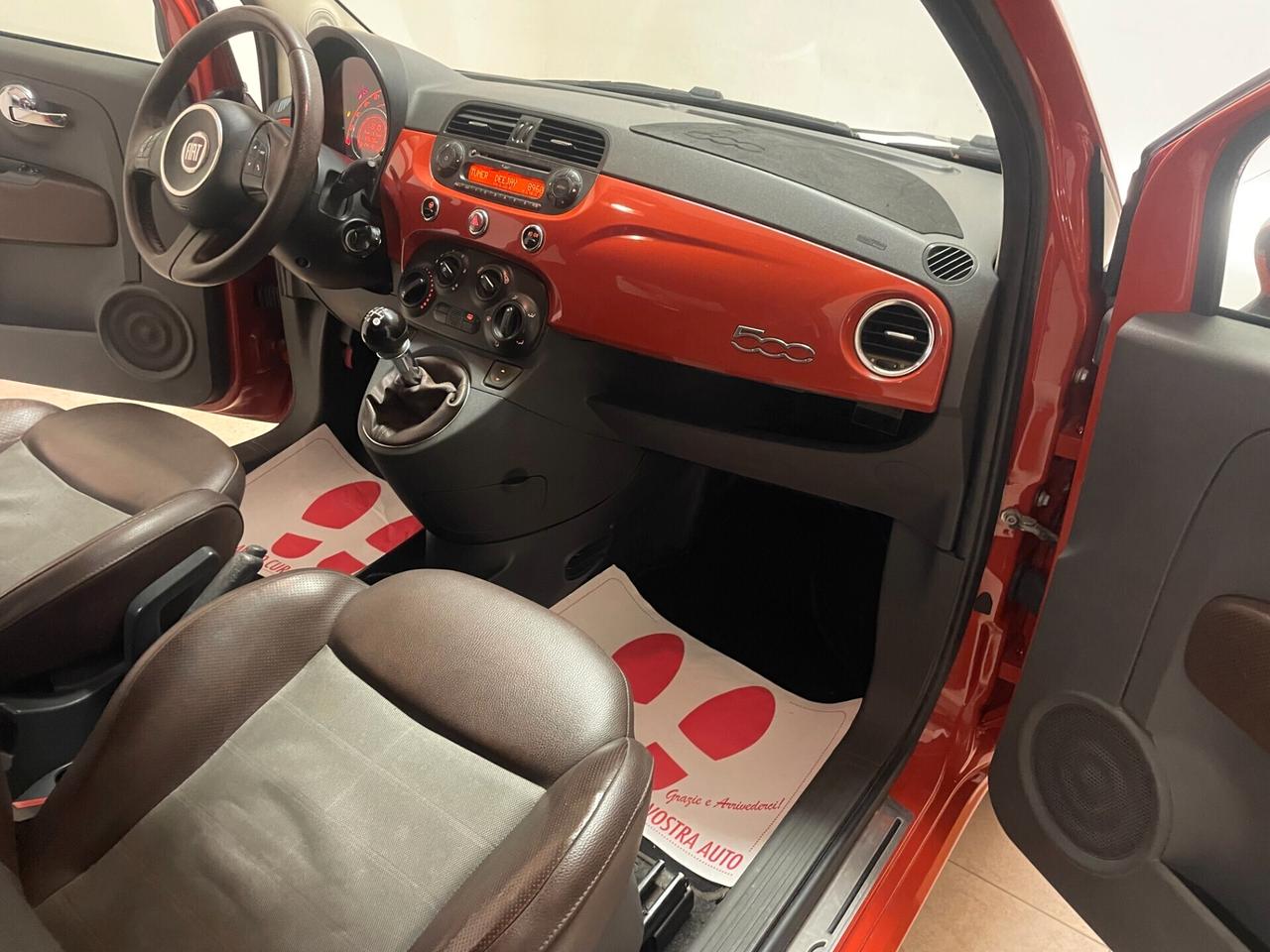 Fiat 500 1.3 MJT 75 CV Lounge Full PELLE EURO 4 FRIZIONE CATENA TAGLIANDATA