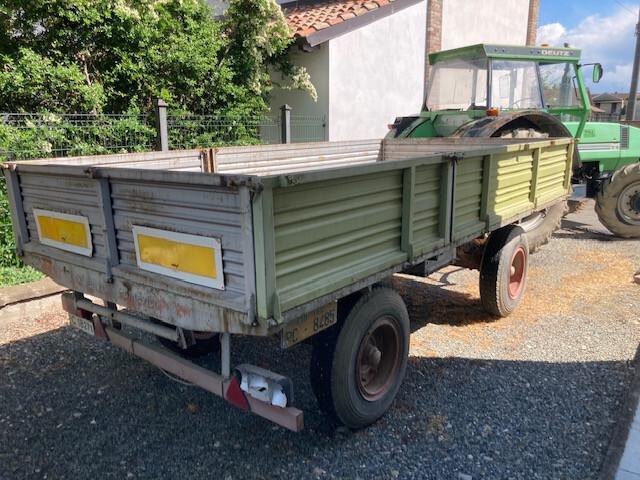 Rimorchio agricolo SCALVENZI 400 cm x 200 cm con docuementi