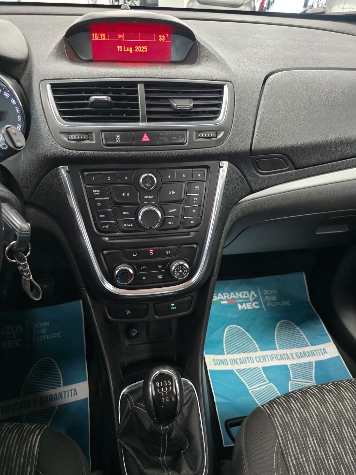 Opel Mokka 1.6 benz metano 115cv 2012 km 146000