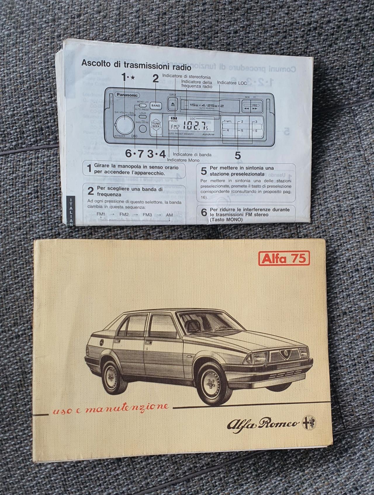 Alfa Romeo 75 1.6 Carburatori