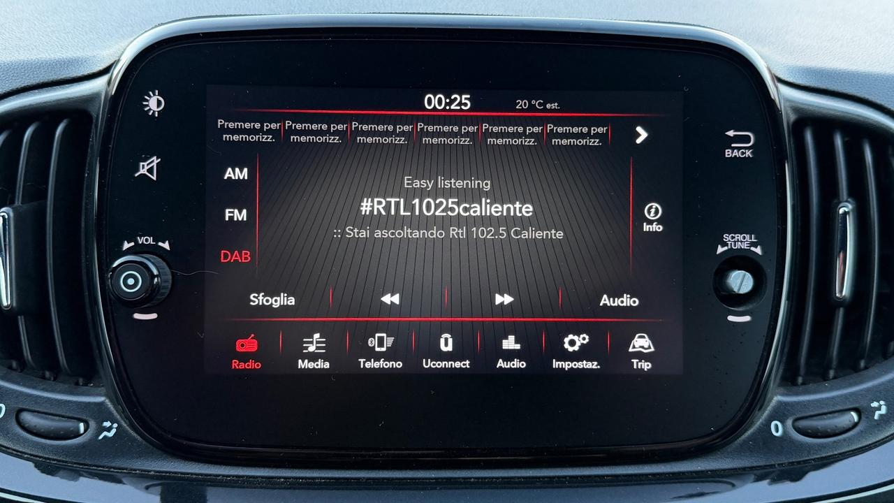 FIAT 500 1.0 HYBRID 70 CV - CRUISE CONTROL, NEOPATENTATI