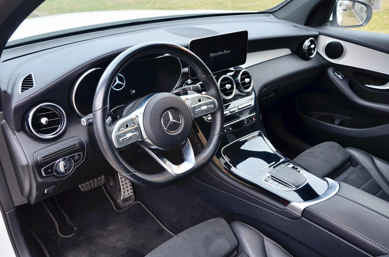 MERCEDES-BENZ GLC COUPE 200d PREMIUM 4MATIC 163cv AUTO, IVA ESPOSTA, UNICO UTILIZZATORE, SERVICE MERCEDES, TETTO, SOSPENSIONI PNEUMATICHE, NAVI, RETROCAMERA, PERMUTE