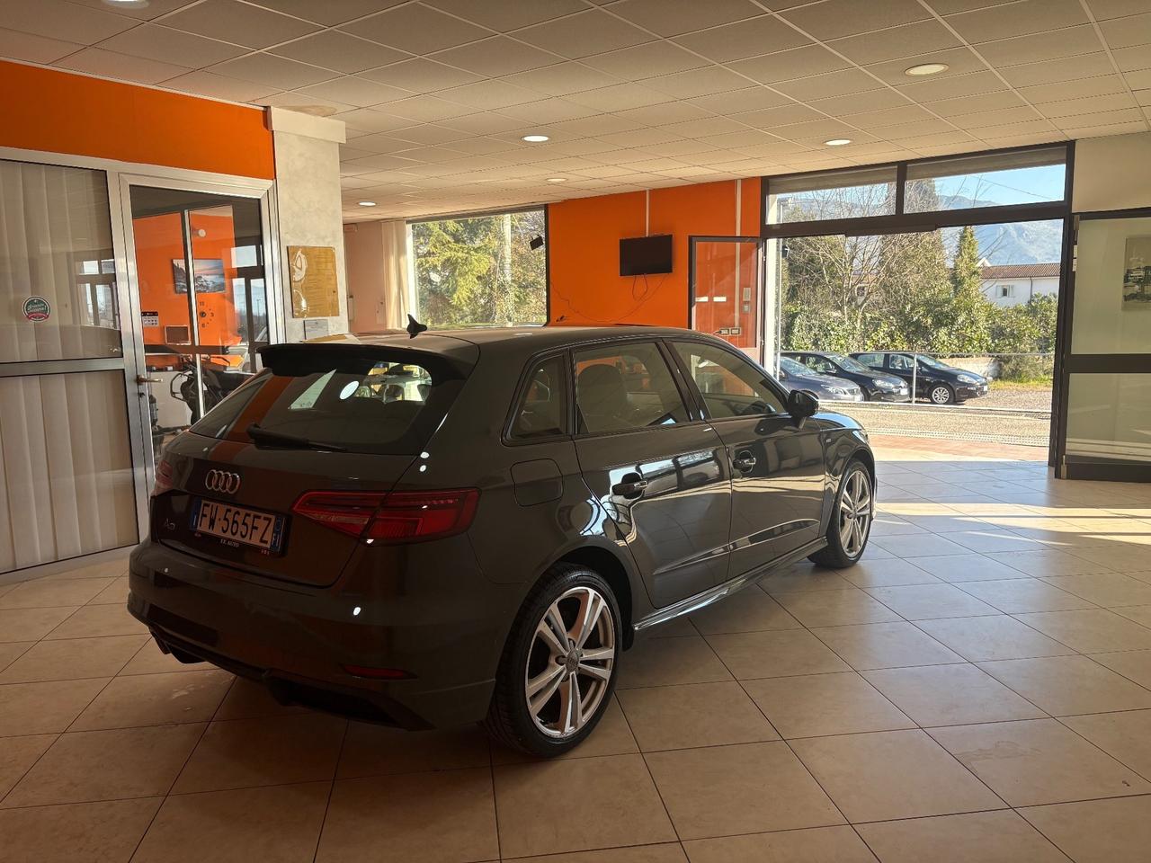 Audi A3 SPB 30 TFSI s line matrix navi virtual permute finanziamenti