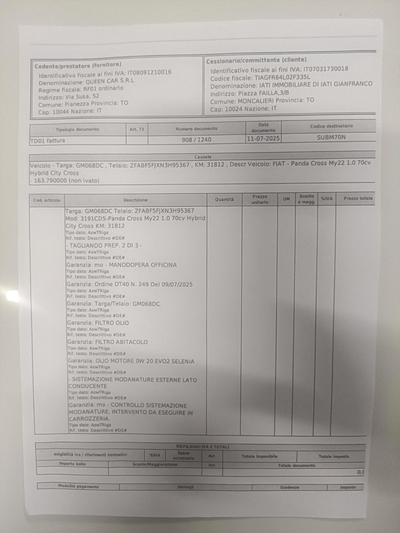Fiat Panda Cross 1.0 FireFly S&S Hybrid