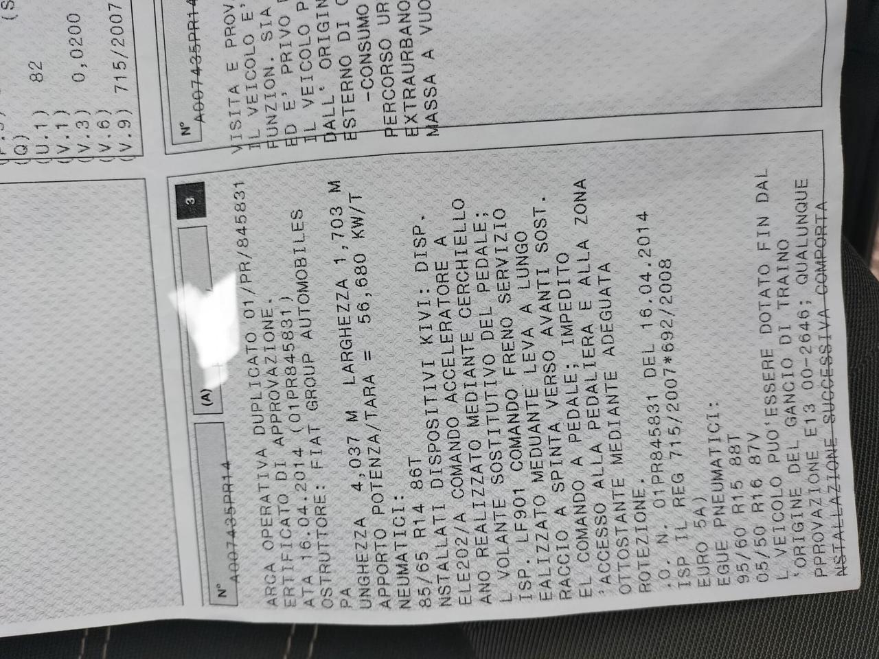 Lancia MUSA 1.4 benzina OK NEOPATENTATI Allestimento uso disabili