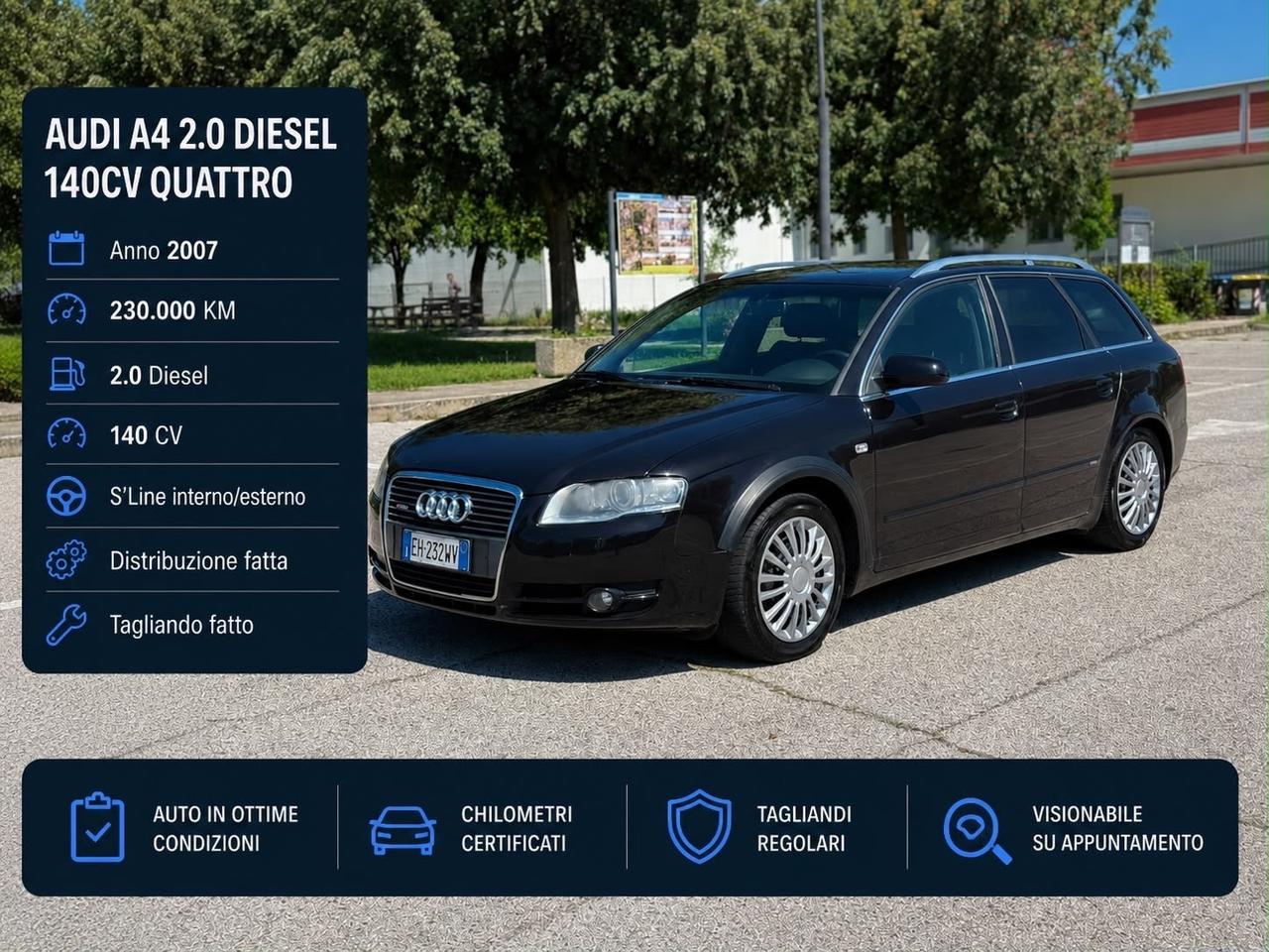 Audi A4 2.0 TDI F.AP. Avant quattro Top plus