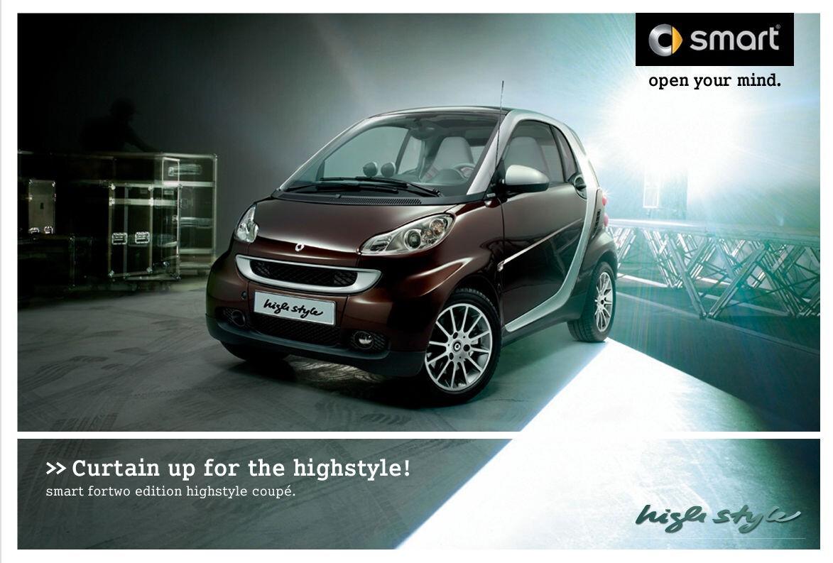 Smart ForTwo 1.0 mhd Edtion HighStyle 71cv taglian Mercedes