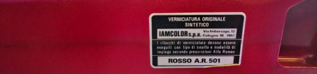 ALFA ROMEO GTV 2.0 130CV*ROSSO AR501*TARGA MILANO**INTERNI VINILE
