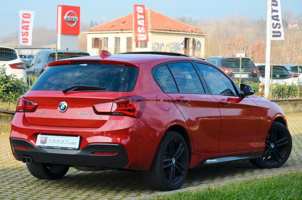 BMW 120d 5p XDRIVE MSPORT AUTO 190cv UFFICIALE ITALIANA, TETTO, EURO 6D, NAVI, FARI LED, PERMUTE