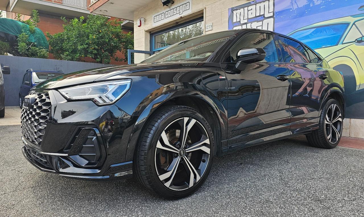 Audi Q3 SPB 45 TFSIe 245CV S tronic line IDENTITY BLACK UNIPRO' IVA ESPOSTA TAGL UFF