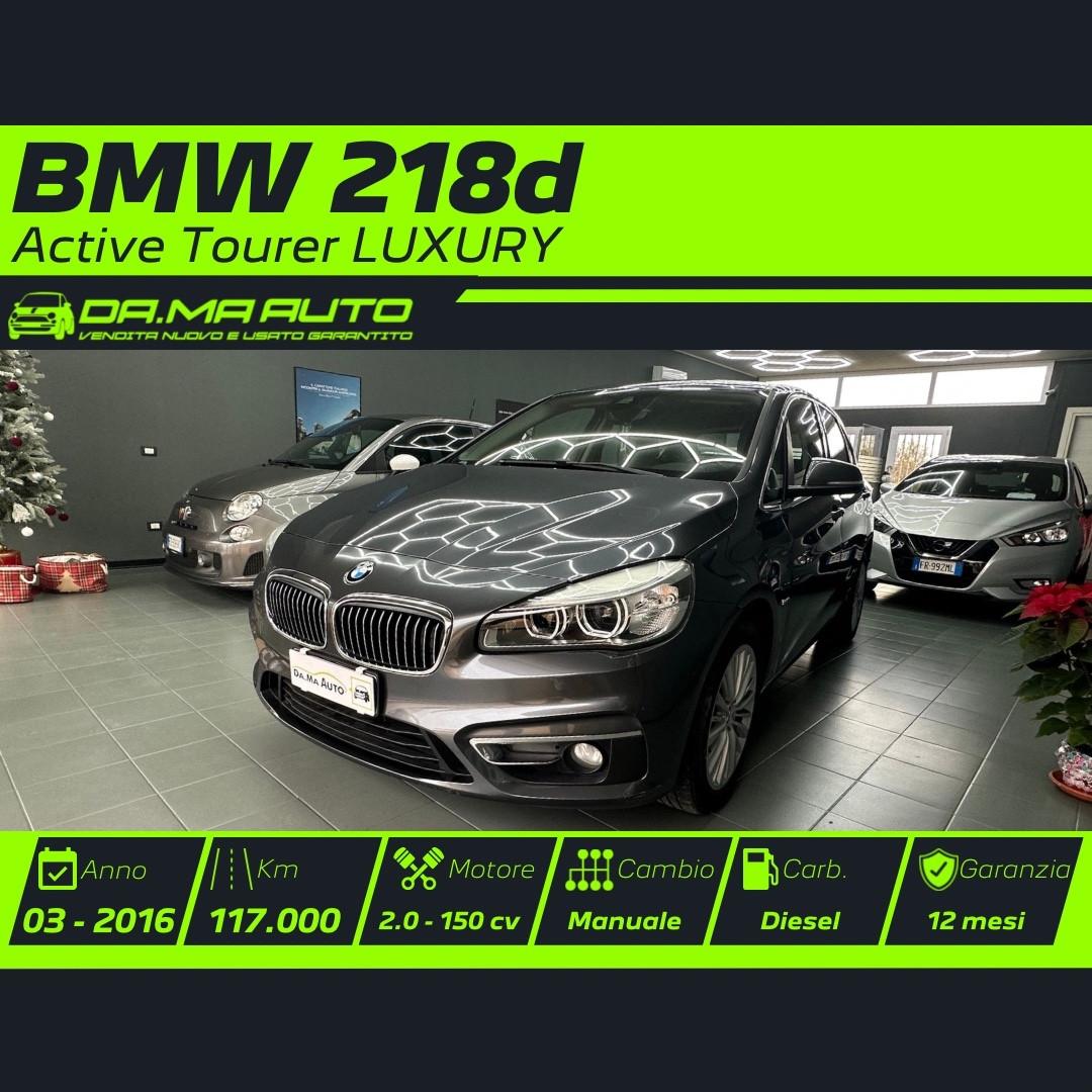Bmw 218d Active Tourer 150cv Luxury 03/2016 km 117.000