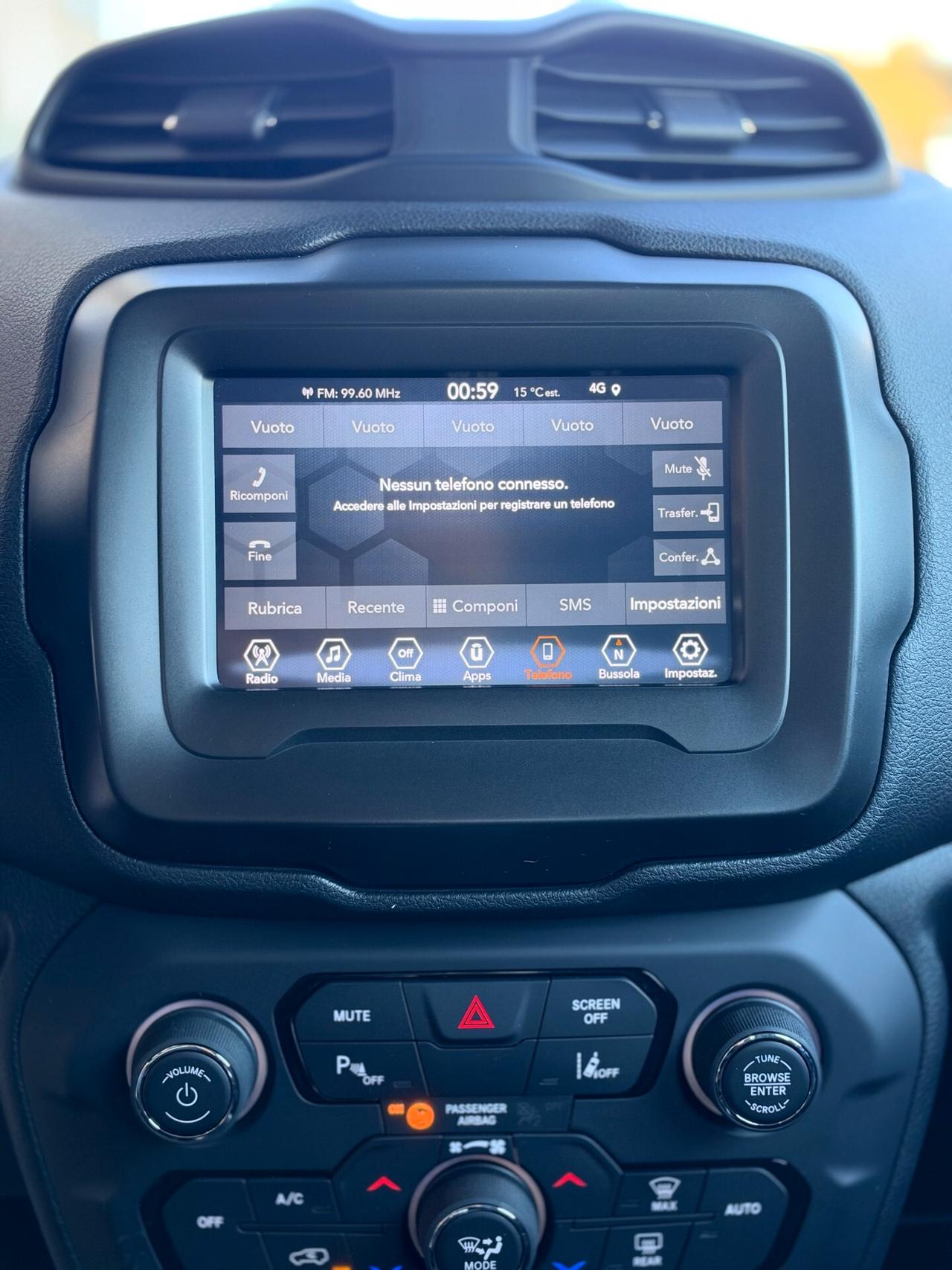 Jeep Renegade 1.6 mjt Limited 2wd 130cv NAVI,APPLE CARPLAY,ANDROID AUTO,SENSORI PARCHEGGIO,BLUETHOOT,KM CERTIFICAT