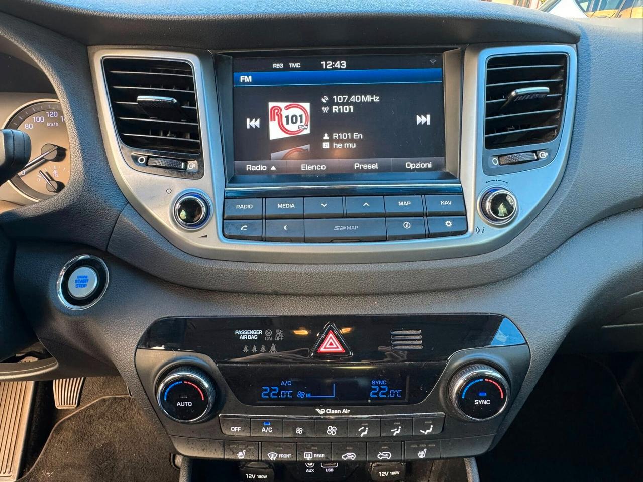 HYUNDAI TUCSON 1.7 CRDI 115 CV. 2WD NAVI+CERCHI+RETROCAMERA