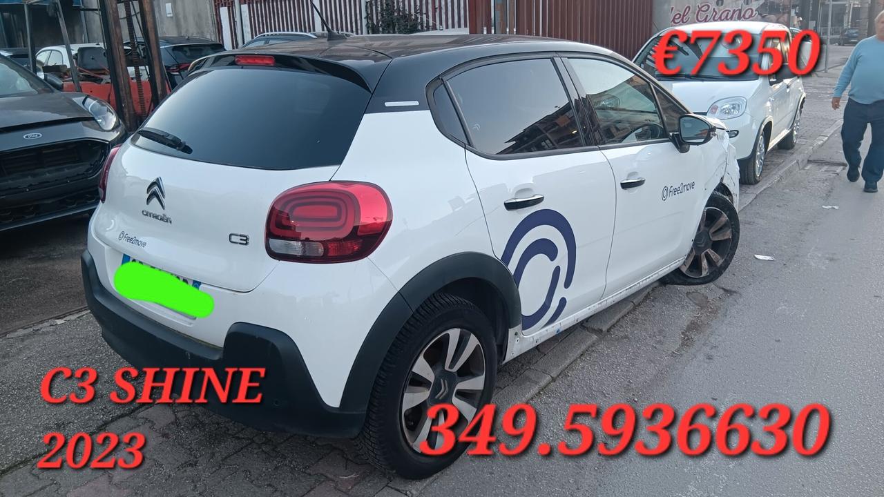 Citroen C3 SHINE INCIDENTATA SINISTRATA MONDIALCARS 023