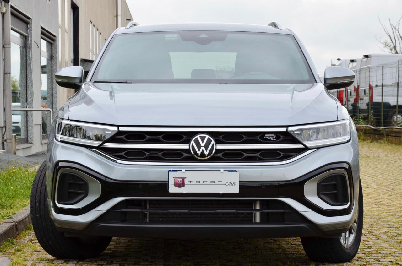 VOLKSWAGEN T-ROC 1.5 TSI R-LINE 150cv DSG, UNICOPROPRIETARIO, GAR. VW 12/27, SERVICE 5/26, UFF ITALIANA, FARI LED, APPLE ANDROID, PERMUTE
